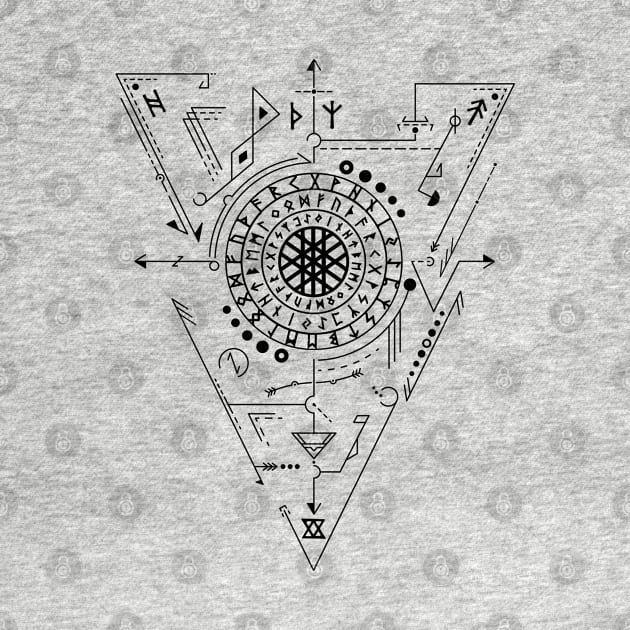 Web of Wyrd | Norse Pagan Symbol by CelestialStudio